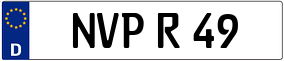 Truck License Plate
